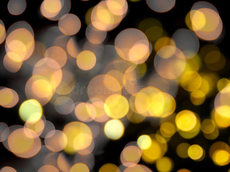 Glowing Round Bubble Effect Bright Yellow Blurred Lights on a Dark Night  Effect Background Stock Illustration - Illustration of nightclub, blurred:  149905199