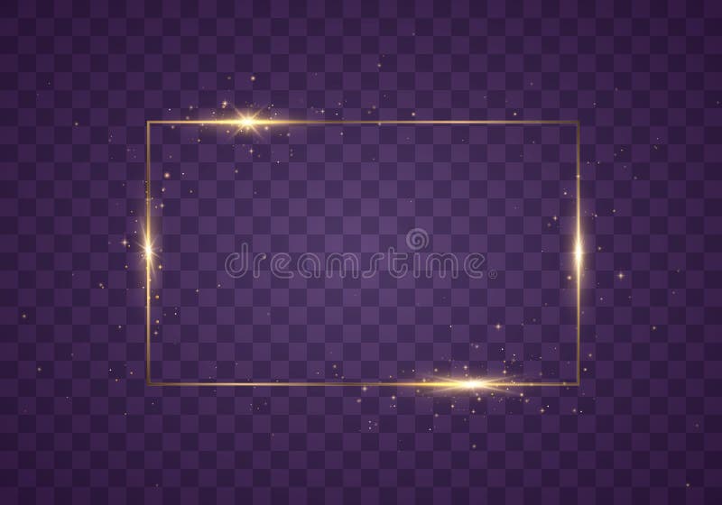 Gold frame light stock vector. Illustration of background 187247884