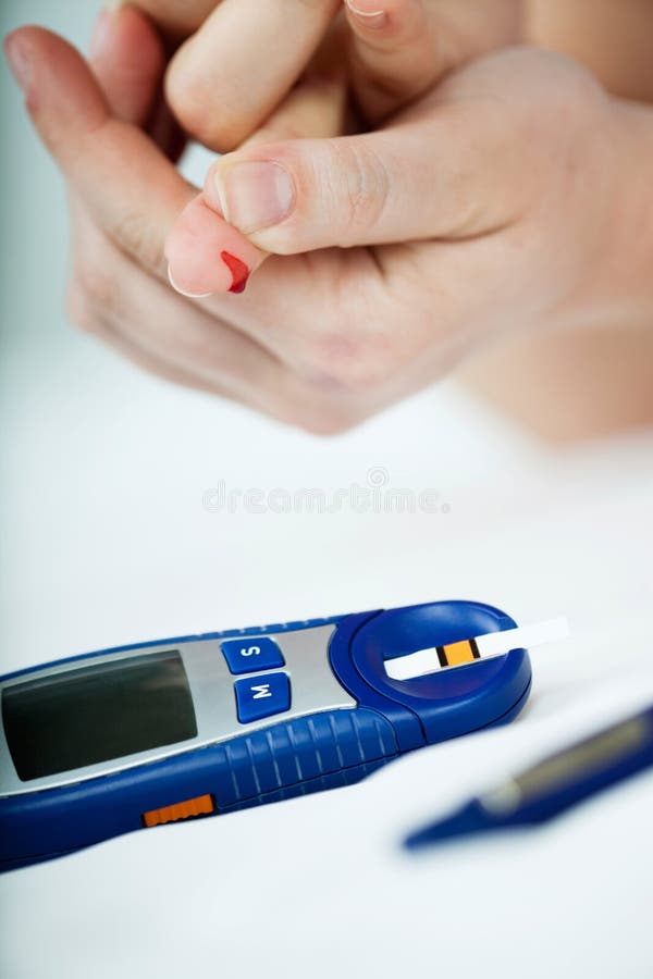 Glucose Level Blood Test stock image. Image of examining 50623339