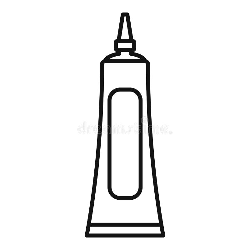 Glue tube icon, outline style. Glue tube icon. Outline glue tube vector icon for web design isolated on white background royalty free illustration Glue tube icon, outline style. Glue tube icon. Outline glue tube vector icon for web design isolated on white background royalty free illustration