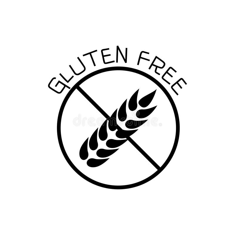 Gluten Fee Icon. Healthy Food without Wheat or Grain Symbol Isolated on ...