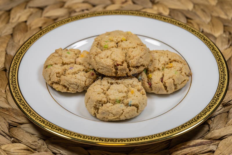 Gluten Free Crispy Ginger Chunk Cookies Stock Photo - Image of allergy