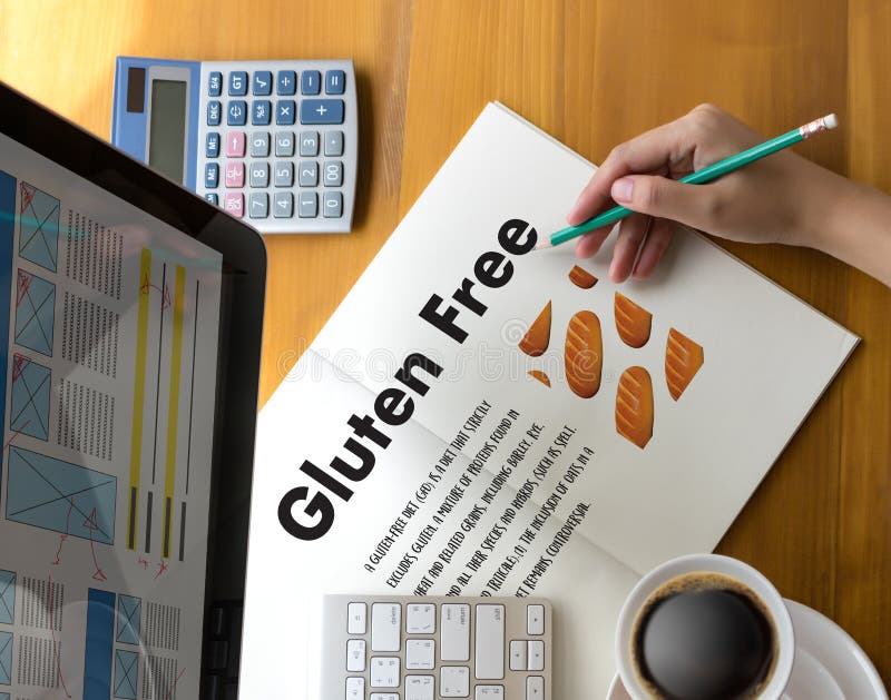 Gluten Free Food Celiac Disease Nutrition , Healthy Lifestyle C Stock