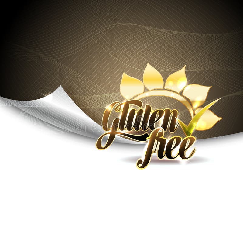Gluten free page vector illustration