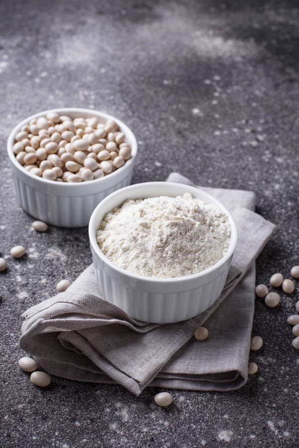 Gluten free soy bean flour stock image. Image of concept 153501337