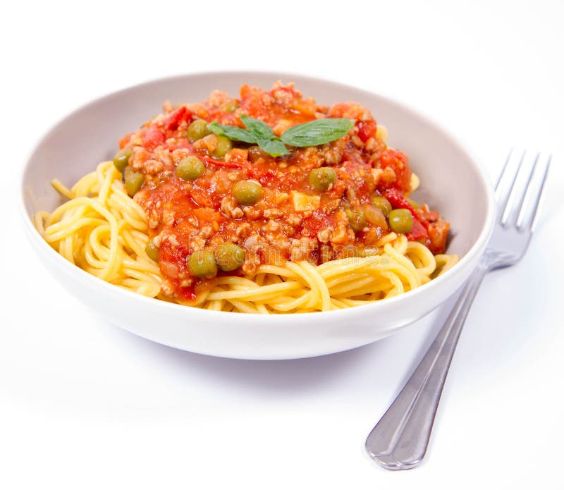 Spaghetti bolognese stock photo. Image of coeliac, nutrition 97277770