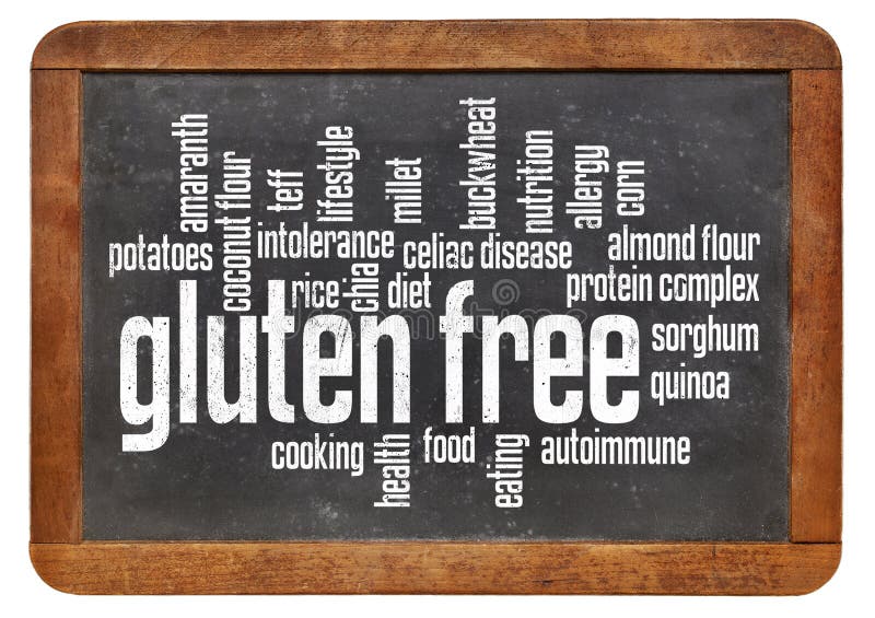 Gluten free word cloud royalty free stock images