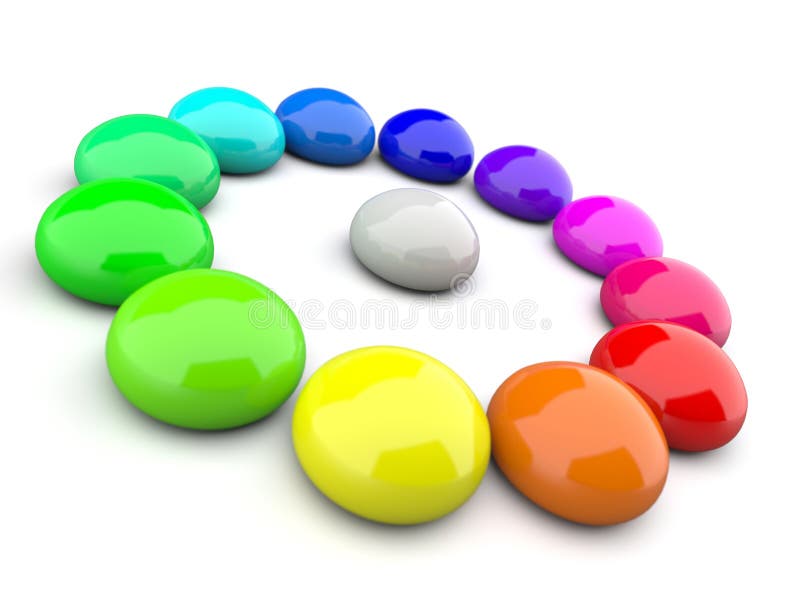 Glänzende Bereiche in den Regenbogenfarben stock abbildung Glänzende Bereiche in den Regenbogenfarben stock abbildung