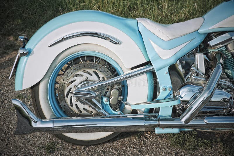 Glänzendes Motorrad stockfotos