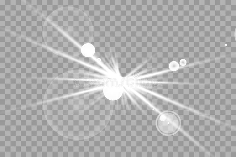 Glöd isolerade den vita genomskinliga uppsättningen för ljus effekt, linssignalljuset, explosion, blänker, fodrar, solexponeringe stock illustrationer Glöd isolerade den vita genomskinliga uppsättningen för ljus effekt, linssignalljuset, explosion, blänker, fodrar, solexponeringe stock illustrationer