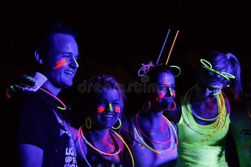 Glödkörning Port Elizabeth Sydafrika 2014 fotografering för bildbyråer