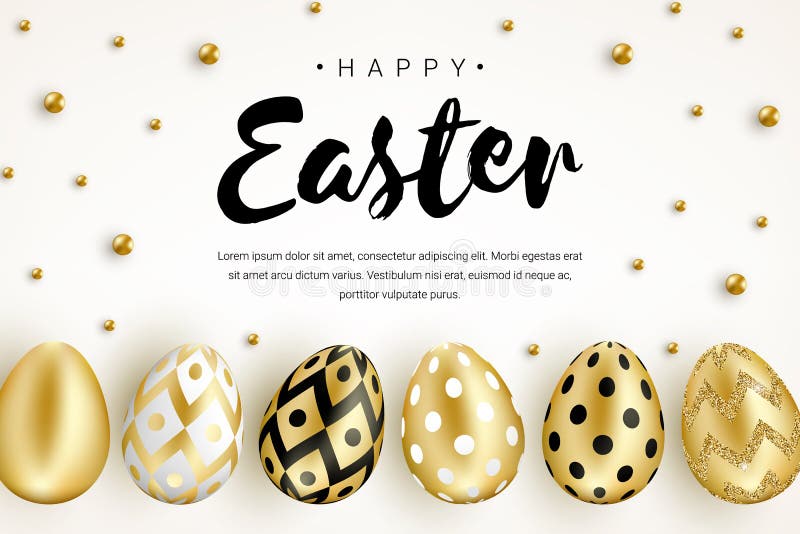 Glückliche Ostern-Fahne horizontal vektor abbildung Glückliche Ostern-Fahne horizontal vektor abbildung