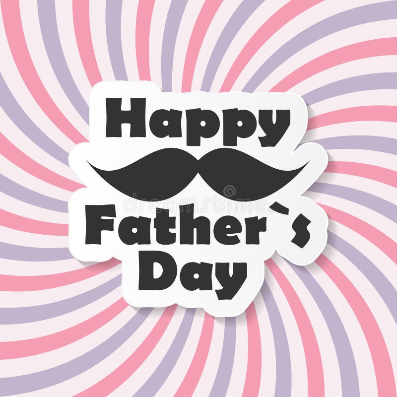 Glückliche Vater-Day Poster Card-Vektor-Illustration vektor abbildung Glückliche Vater-Day Poster Card-Vektor-Illustration vektor abbildung