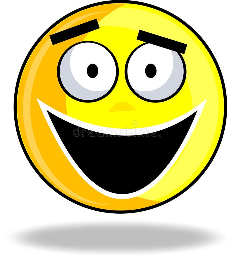 Glücklicher smiley vektor abbildung. Illustration von willkommen - 7059269