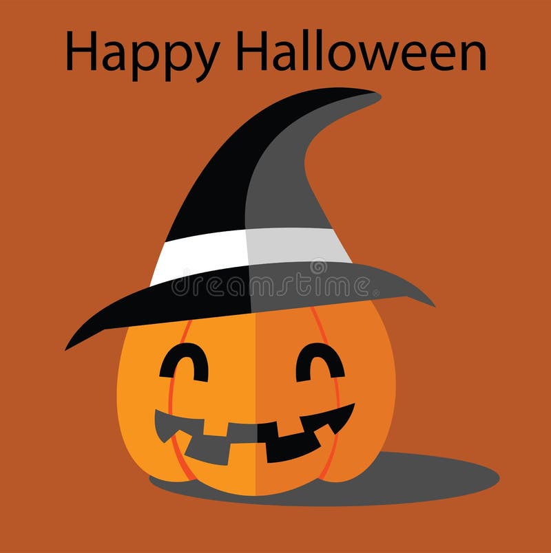 Glückliches Format Halloweens eps10 stock abbildung Glückliches Format Halloweens eps10 stock abbildung