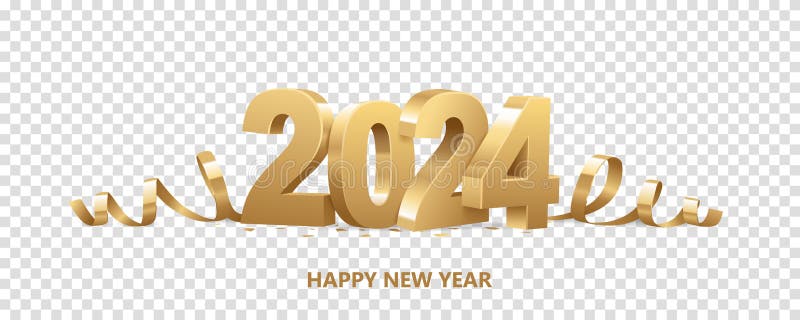 Glückliches neues Jahr 2024 vektor abbildung