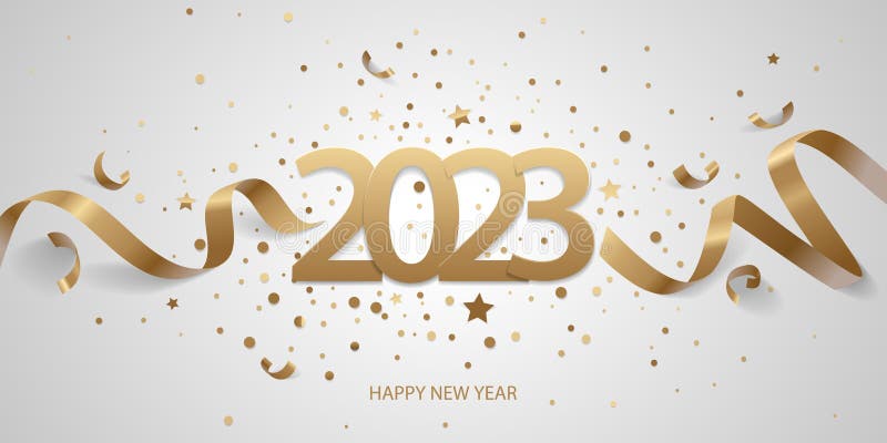 Glückliches neues Jahr 2023 stock abbildung