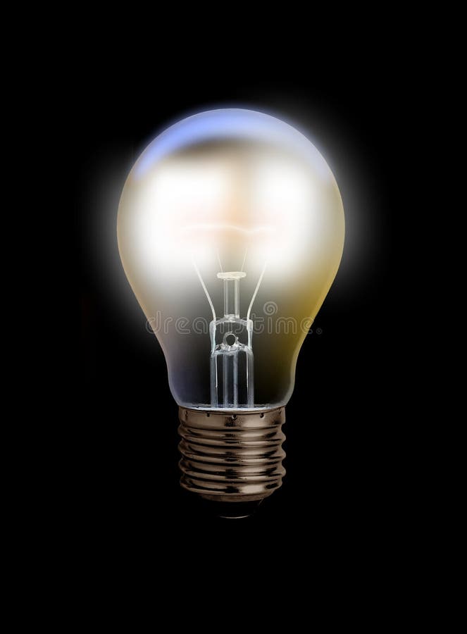 Glühende Glühlampe stock abbildung