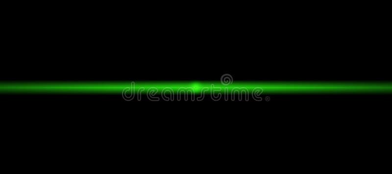 Glühende NeonGrüne Grenze Blitzlicht Abstrakte Illustration mit unscharfen glühenden Lichtern Hintergrund mit glänzenden Aufflack stock abbildung