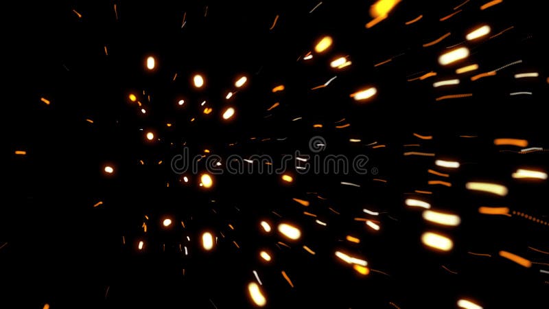 Glühender Lichtpartikel-Explosionseffekt stockfoto