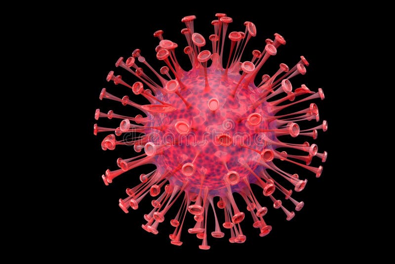 Glühendes Virus stock abbildung