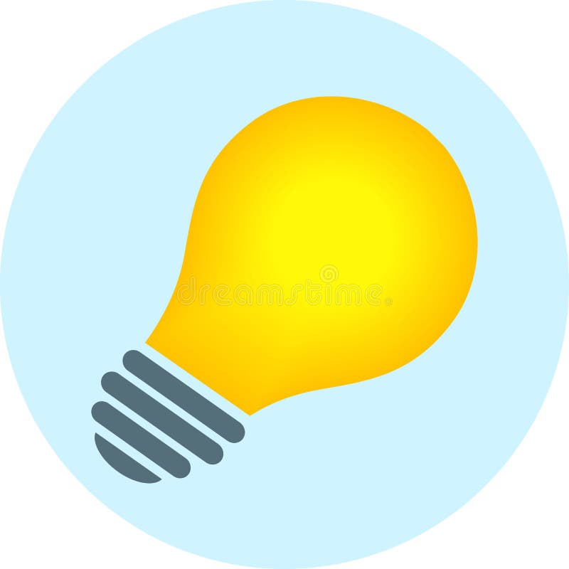 Glühbirnen-Symbol vektor abbildung