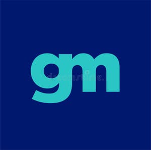 GM Brand Name Vector Icon GM Typography Stock Vector Illustration Of 