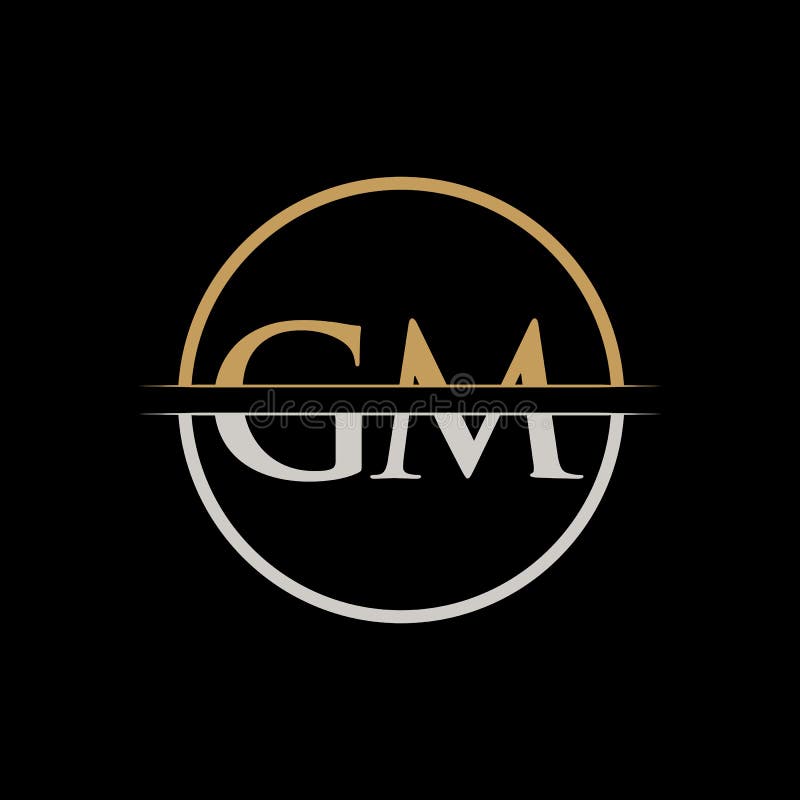 GM, G M letter logo design. Initial letter GM - Stock Illustration  [105180033] - PIXTA