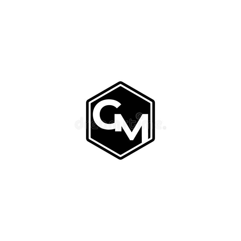 Gm And Mg G Or M Initial Letters Hexagon Shape Mogogram Logo Design Stock Vector Illustration Of Background Letters