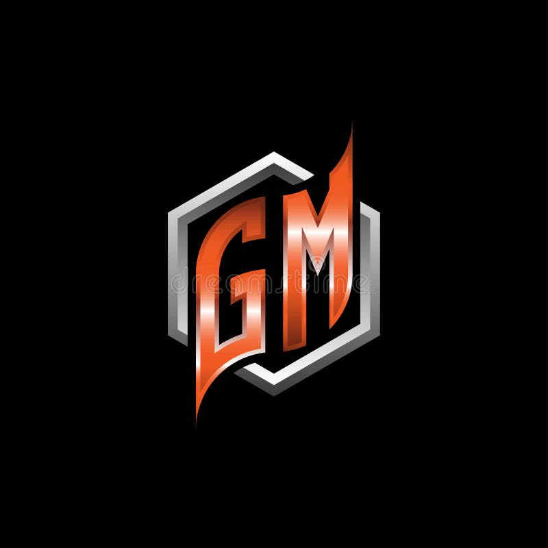 GM Logo Monogram Design Template Stock Vector - Illustration of lettering,  emblem: 232203414