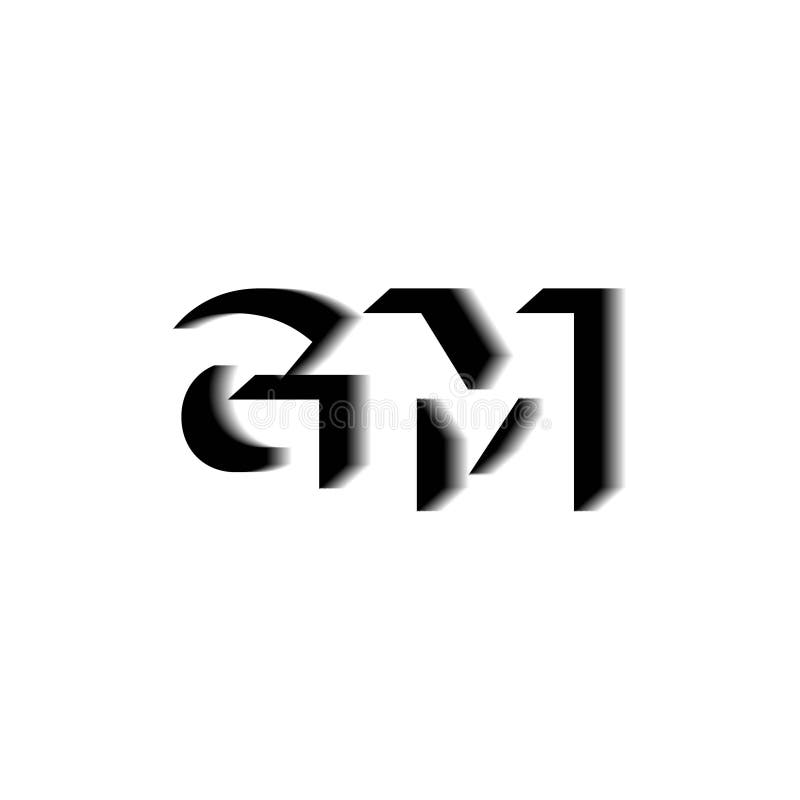GM Logo Monogram Shield Crown Luxury Design Stock Vector - Illustration of  alphabet, font: 236306283