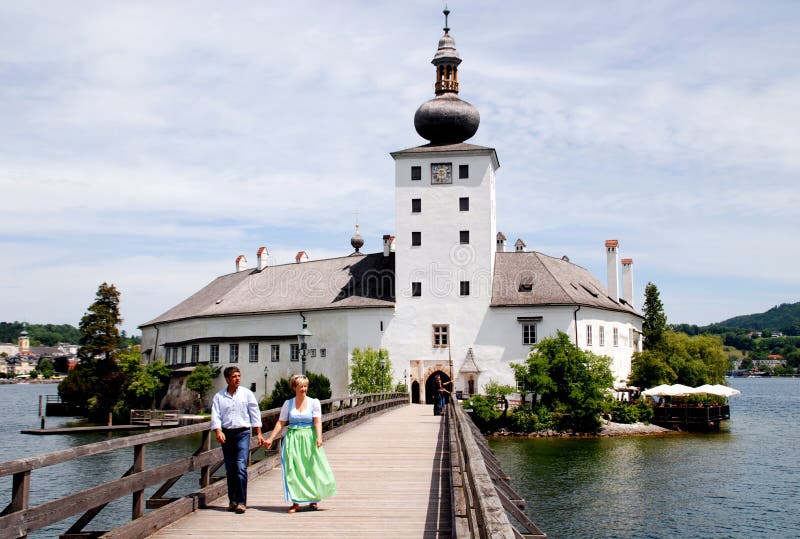 Gmunden, Autriche : Schloss (château) Ort images stock Gmunden, Autriche : Schloss (château) Ort images stock