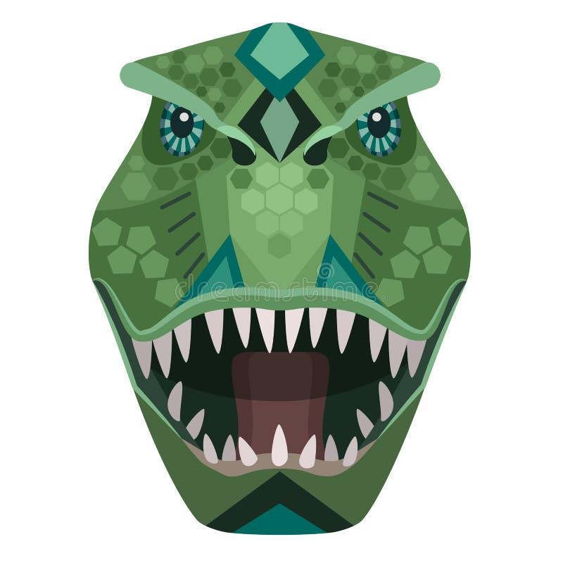 Gniewny t-rex ptaka drapieżnego głowy logo Wektorowy dekoracyjny emblemat royalty ilustracja Gniewny t-rex ptaka drapieżnego głowy logo Wektorowy dekoracyjny emblemat royalty ilustracja