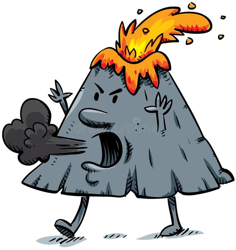 gniewny wulkan ilustracja wektor gniewny wulkan ilustracja wektor