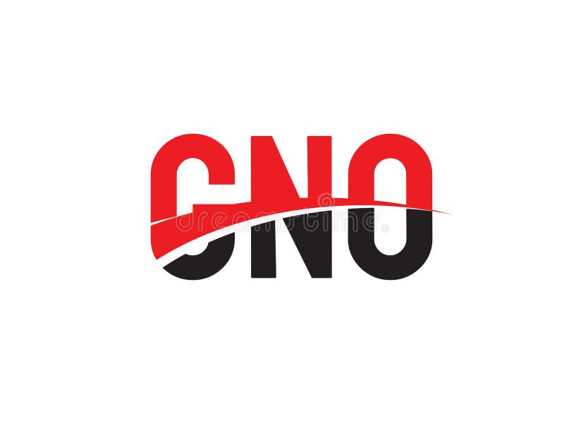 GNO Letter Initial Logo Design Vector Illustration Stock Vector