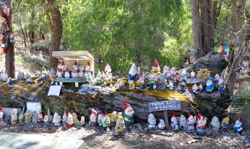 Gnomesville: Ferguson Valley, Western Australia royalty free stock photos Gnomesville: Ferguson Valley, Western Australia royalty free stock photos