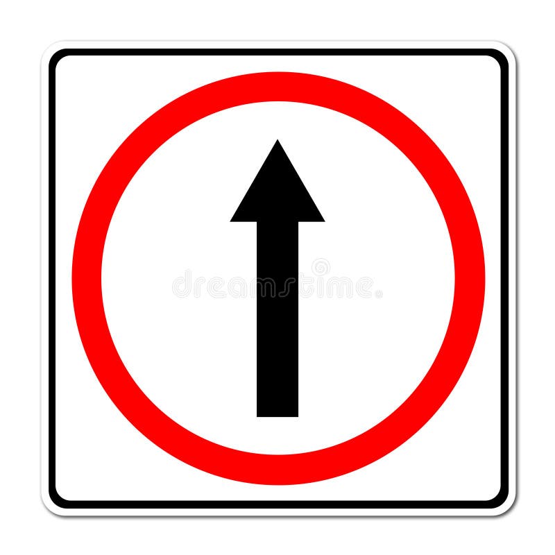Go Ahead The Way ,forward Sign Stock Illustration Illustration of
