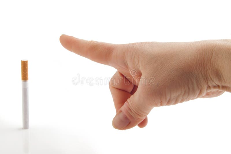 Go Away! Anti Smoking Metaphor Stock Photo Image of