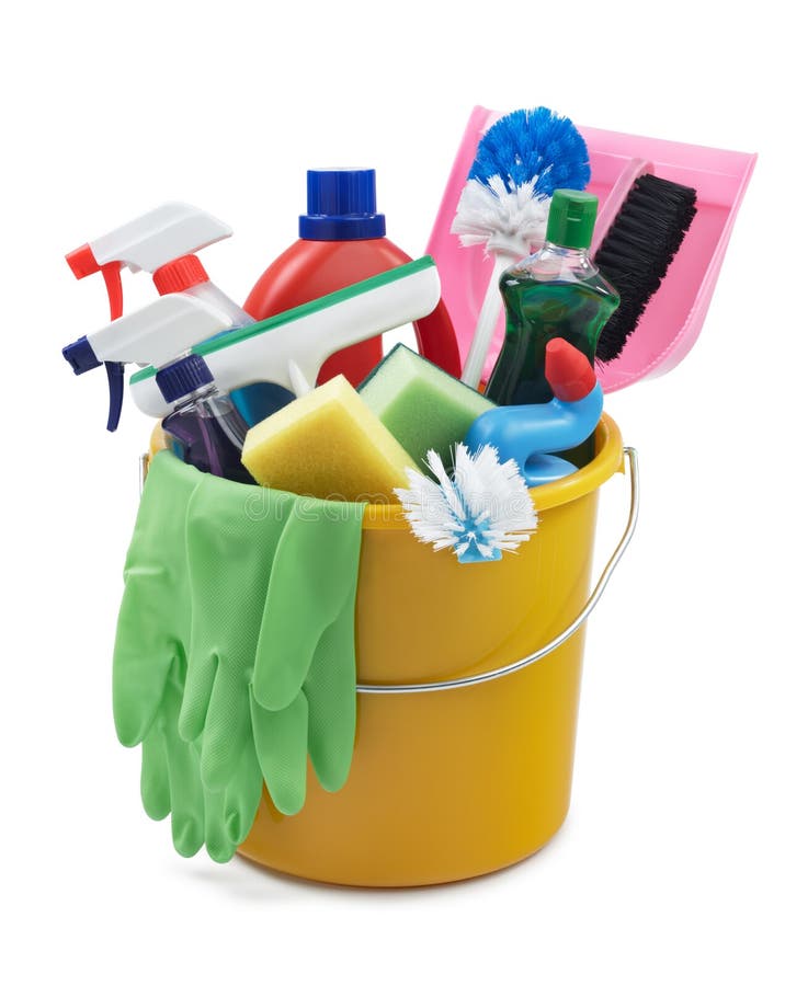 House cleaning equipment stock image. Image of bottle - 84513259