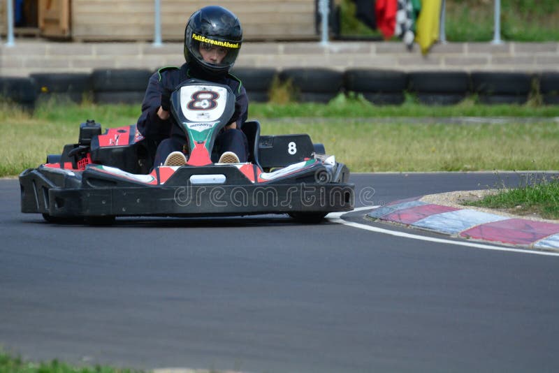 Go Karting Race royalty free stock photo Go Karting Race royalty free stock photo