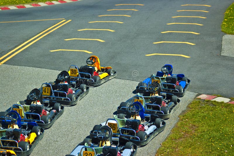 Go karts stock photo. Image of fast, motor, cart, outdoor 1248090