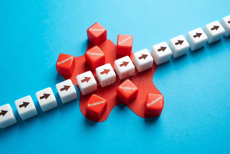 Go Through Problems Overcome Obstacles Avoid Trouble Stock Photo Go Through Problems Overcome Obstacles Avoid Trouble Stock Photo
