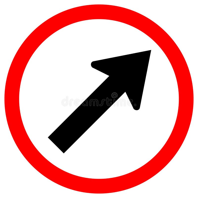 Proceed Straight Or Turn Left Road Sign Vector Illustration Isolate Proceed Straight Or Turn Left Road Sign Vector Illustration Isolate