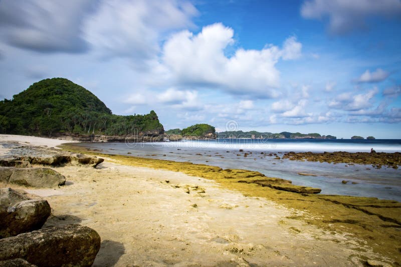 Goa Cina Strand Malang  Indonesien  Fotografering f r 