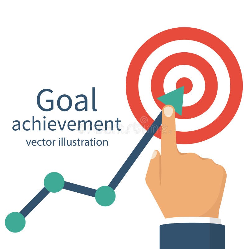 Goal achievement. Ambition business