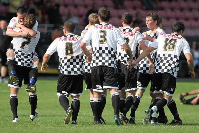 Goal Celebration editorial stock image. Image of competition - 10939784