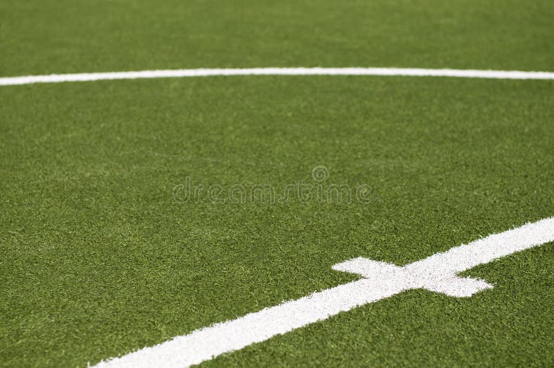 Goal Kick Line on Soccer Field Stock Photo Image of team, play 14092580