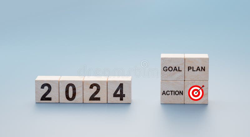 Goal Plan Action Business Common Goals Planning New Project Annual Target Achievement Wooden Cubes Starting Year Path Life 283408216 