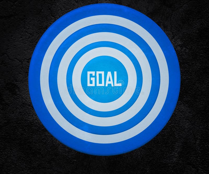 Goal on the Target stock illustration. Illustration of conceptual 25269969