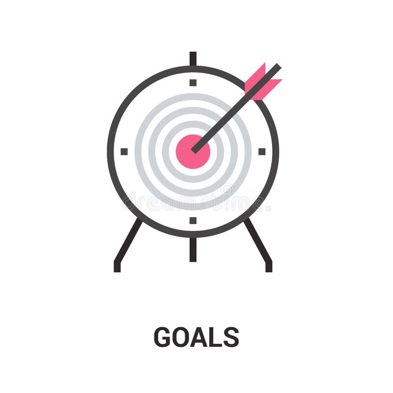Goals icon concept stock vector. Illustration of management 82400796